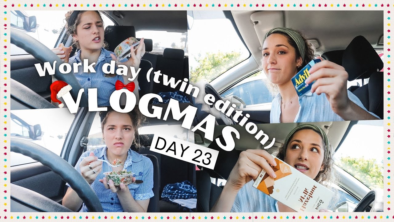 VLOGMAS DAY 23: We had work all day... work day in the life *Twin Edition