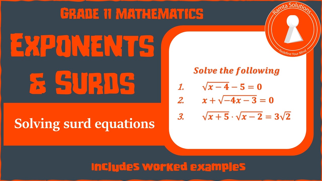 Solving surd equations
