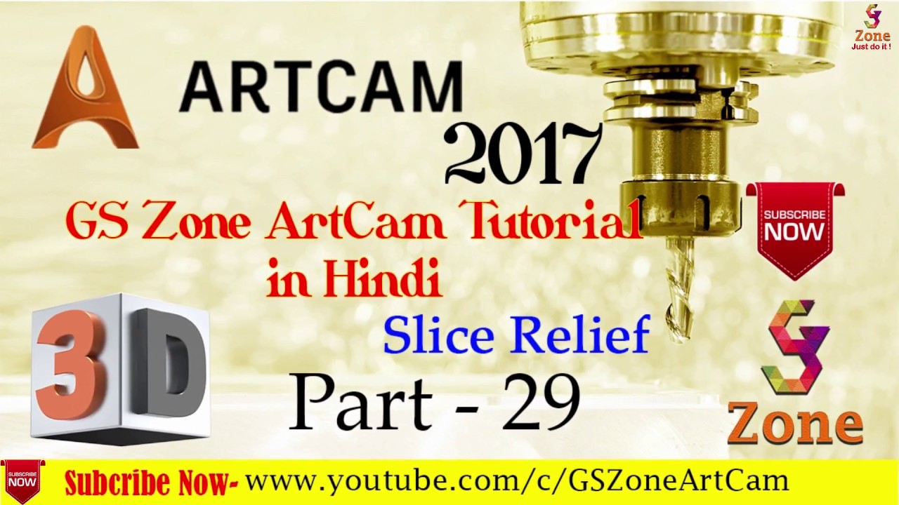 How to a Slice Relief In Artcam | STL Model Slicing & 3D Toolpath | By -GS Zone