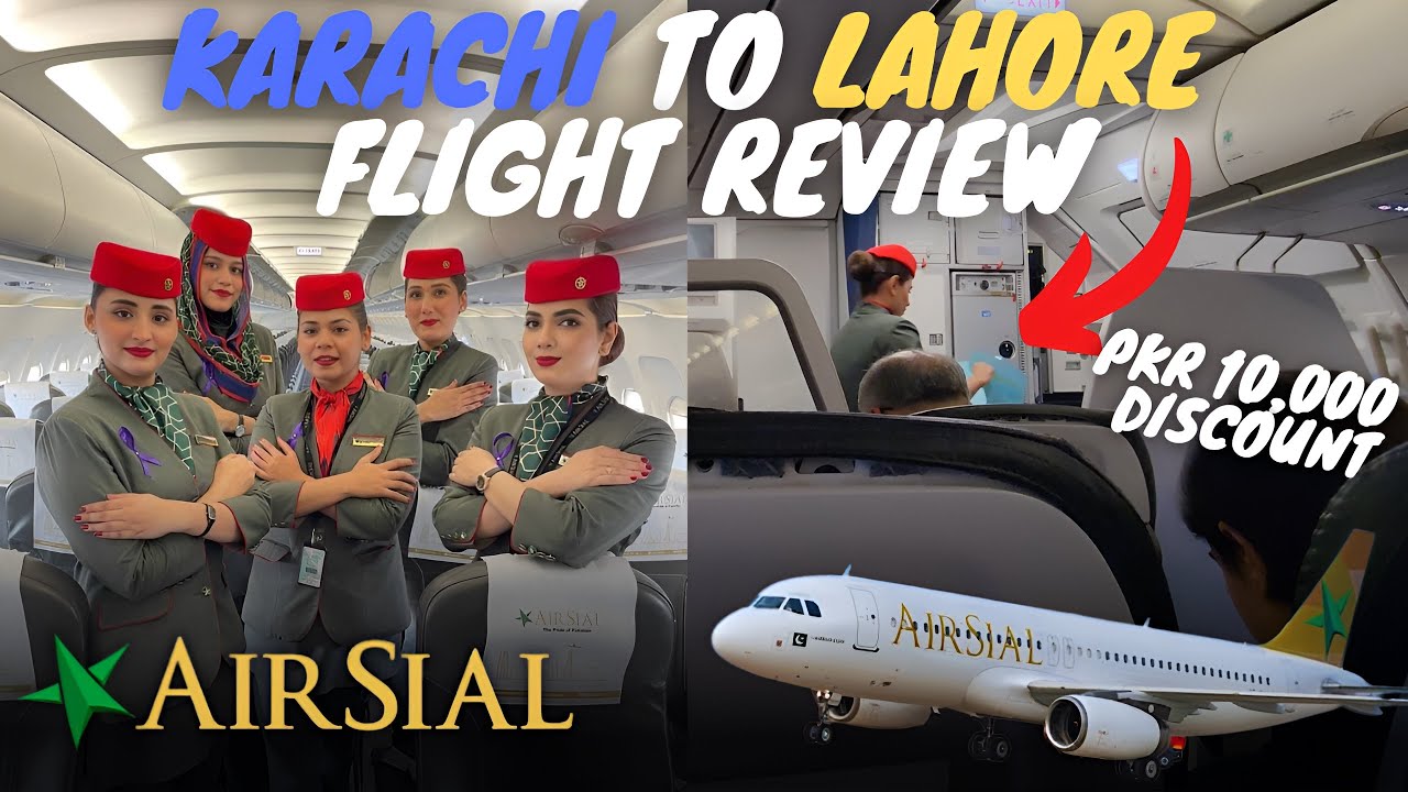Airsial Flight Review I Karachi to Lahore I RS 10,000 DISCOUNT I Vlog