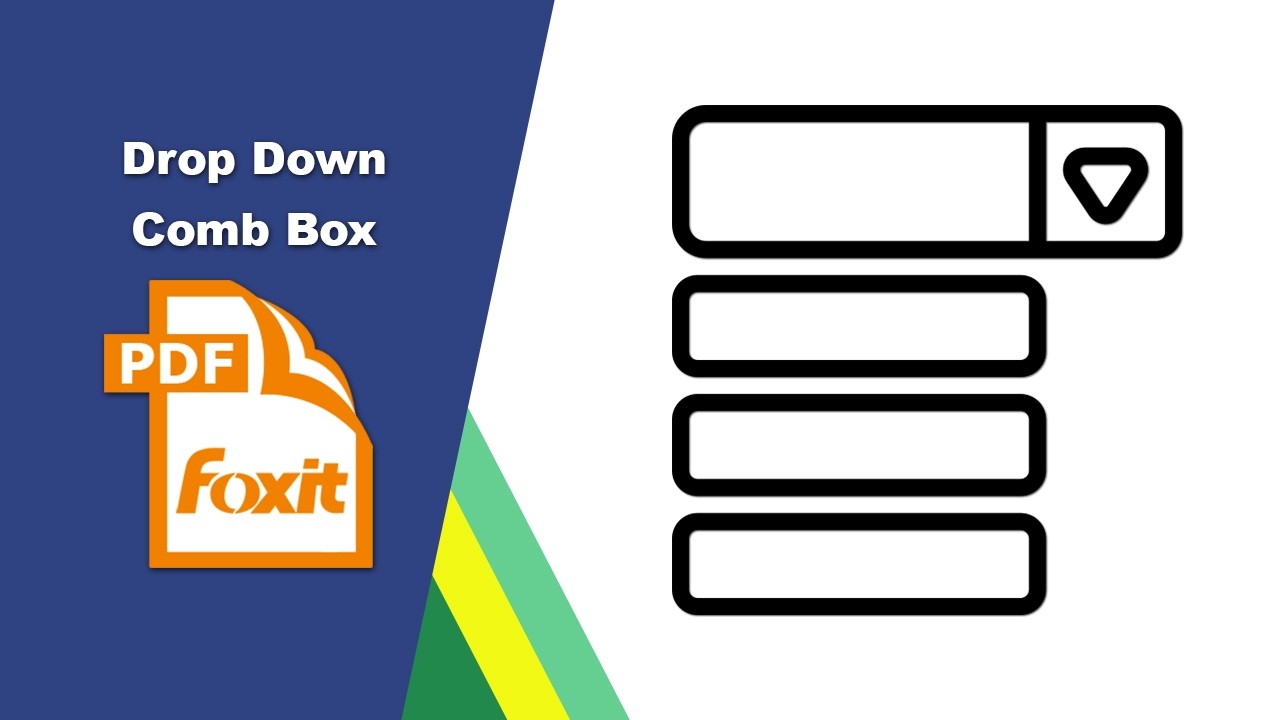 Как добавить настраиваемый выпадающий список в заполняемую PDF-форму в редакторе PDF Foxit