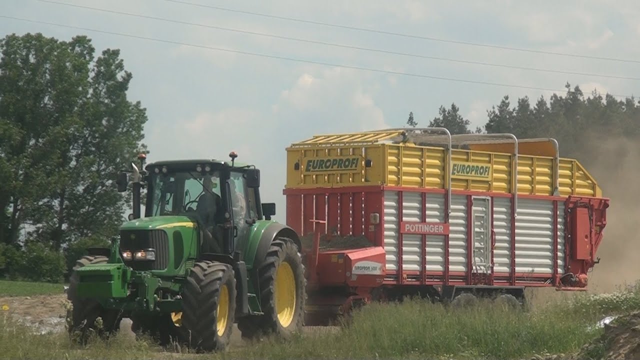 Zbiór traw z John Deere✔!🔥Ostre ducie na kogucie🚨! John Deere 6920S & Pottinger EuroProfi 5000✔!🔥