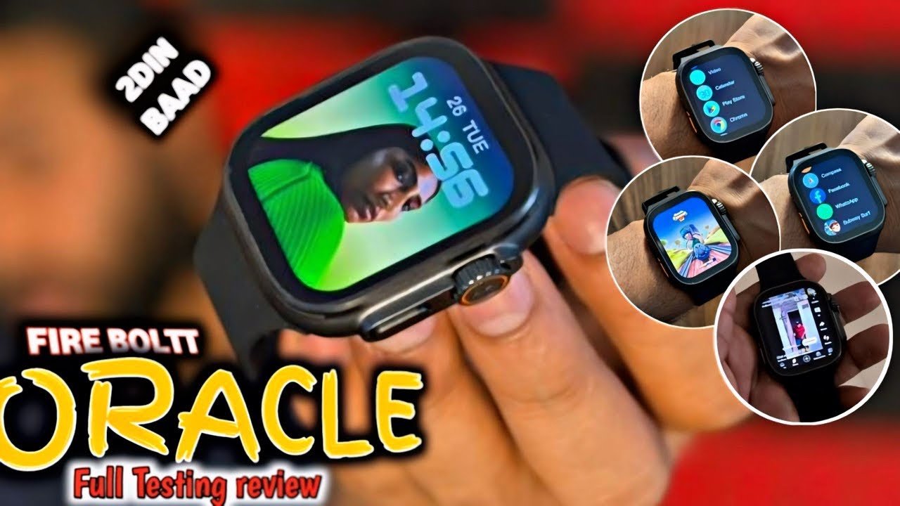 fire boltt ORACLE smartwatch Review⚡4G Android smartwatch in built Play Store