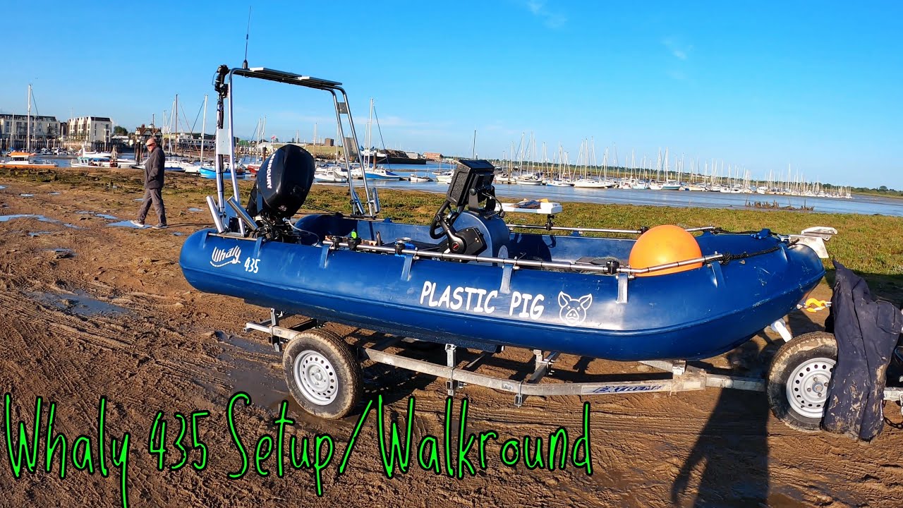Whaly 435 - Whaly boat - Walk Round / Setup - Small Boat Fishing uk