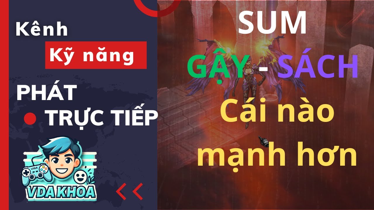 Test dame SUM sách và gậy xem bên nào mạnh hơn - Muonline Season 20