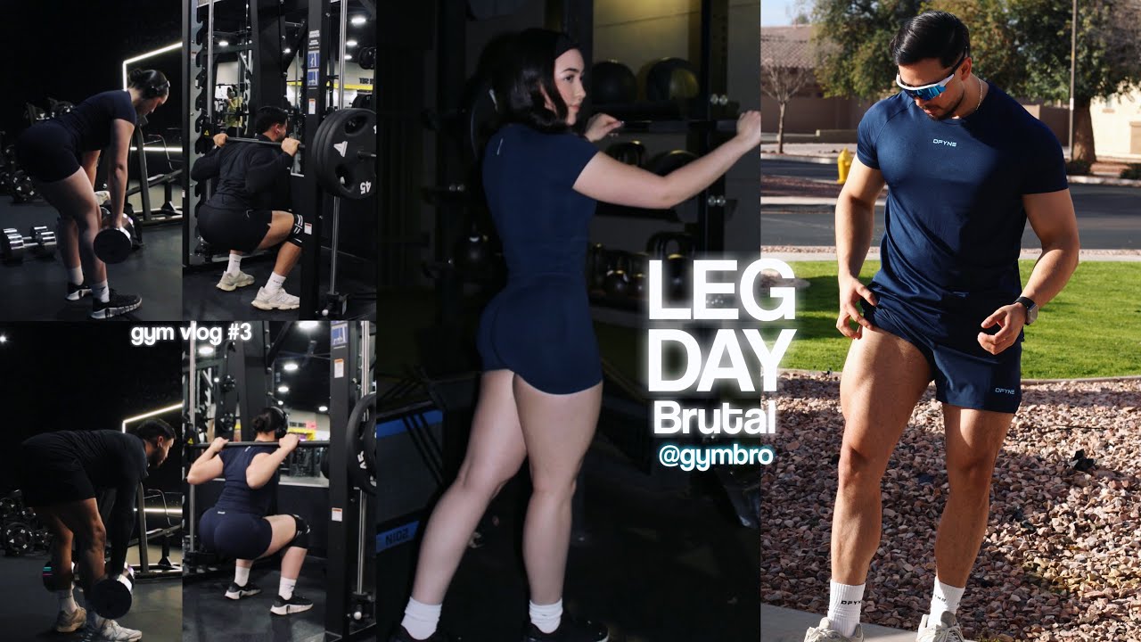 Leg dayy BRUTAL con el GYMBRO 🔥🔥 GYM VLOG #3 | mafeerrr