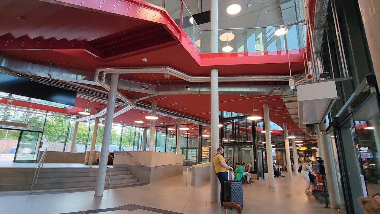 Inside of Berlin Central Bus Station