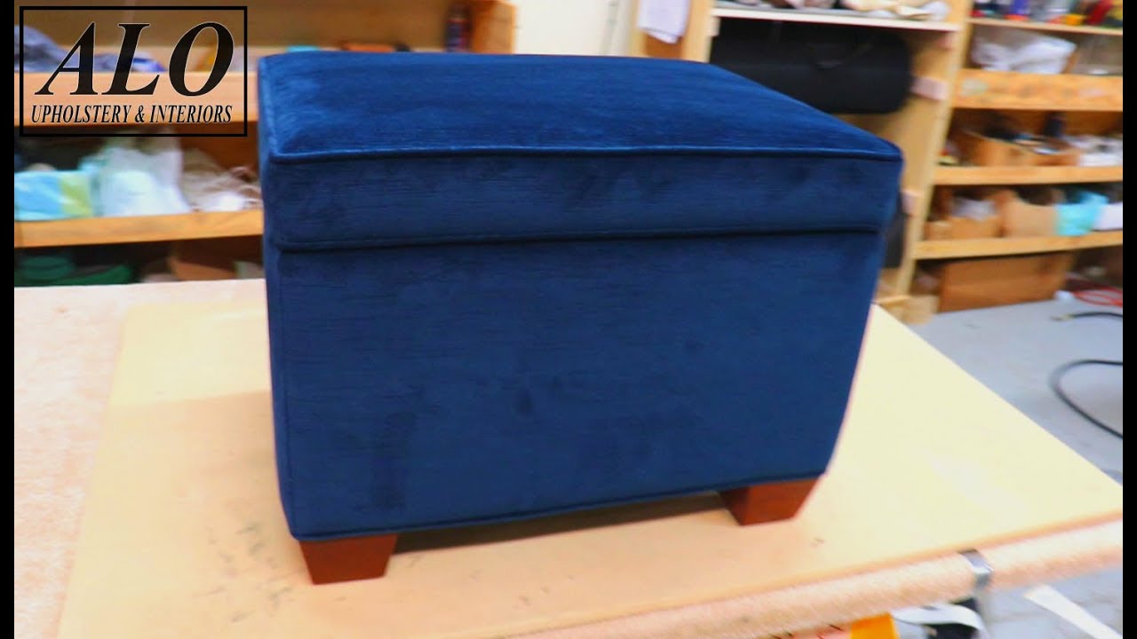 DIY - HOW TO REUPHOLSTER A STORAGE OTTOMAN - ALO Upholstery
