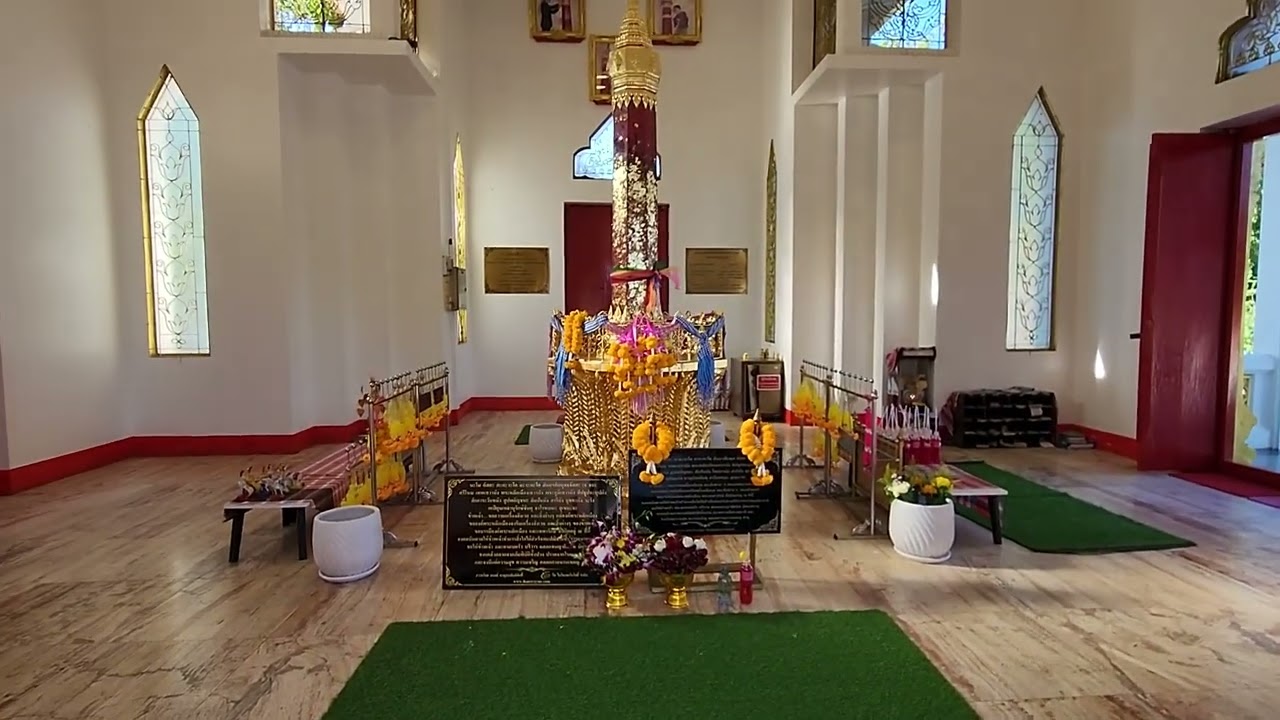 Walking around at City pillar shrine Ubonratchathani 2022  | Thailand Zone