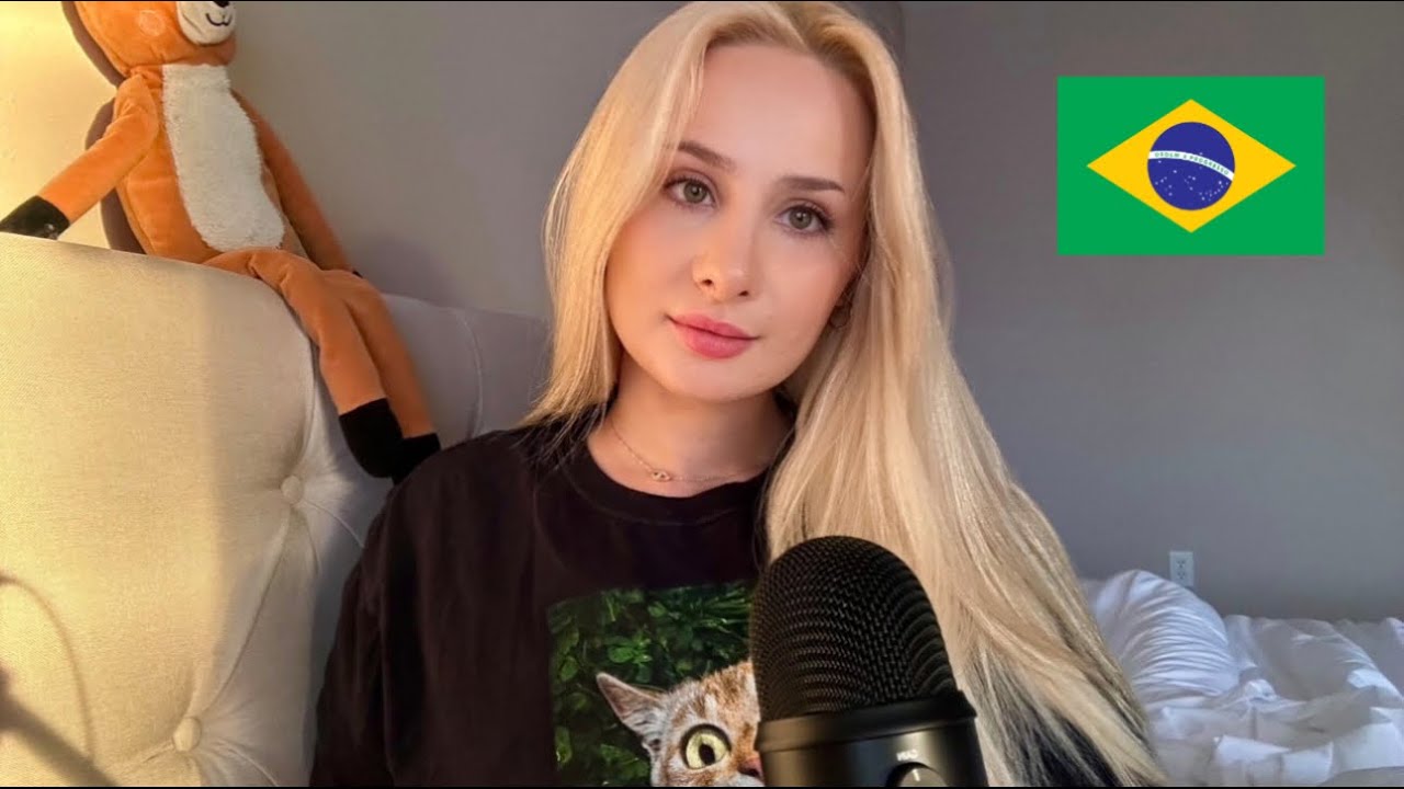 ASMR Speaking Portuguese Ramble (practicing)