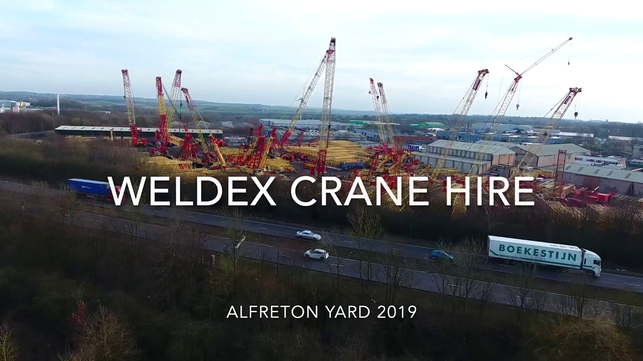 Weldex crane hires yard from the air