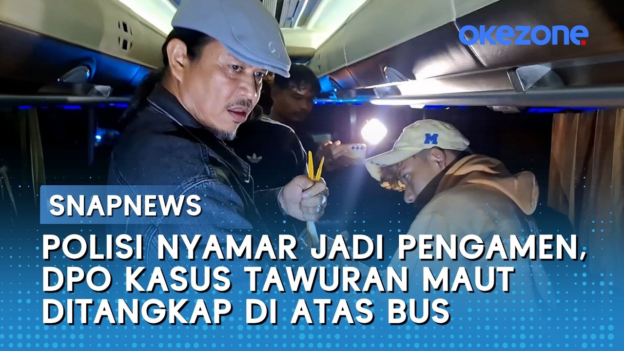 Polisi Nyamar Jadi Pengamen, DPO Kasus Tawuran Maut Ditangkap di Atas Bus