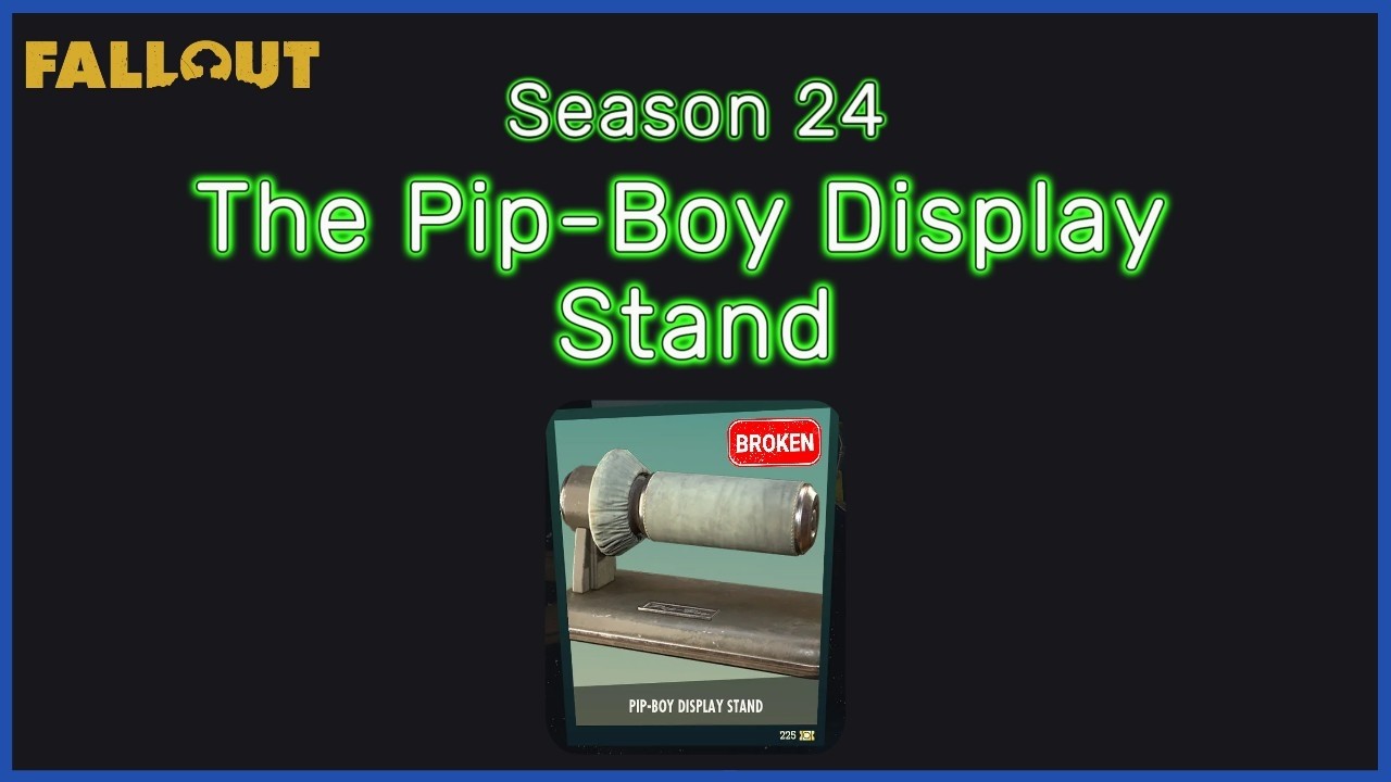 Fallout 76 - Подставка для Pip Boy сломана.....