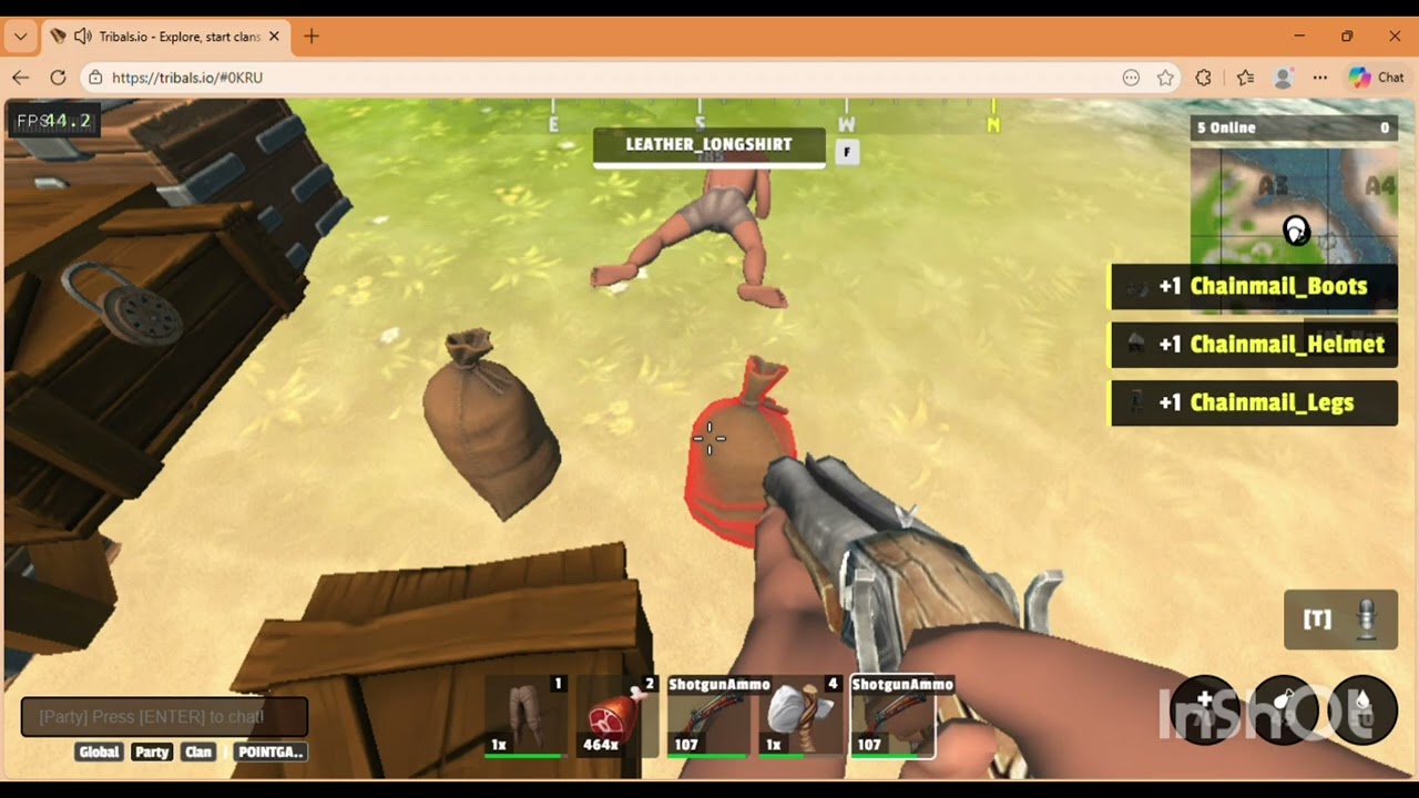 PvP with Random players with TPVP Vitaman and V1KE | TRIBALS.IO 