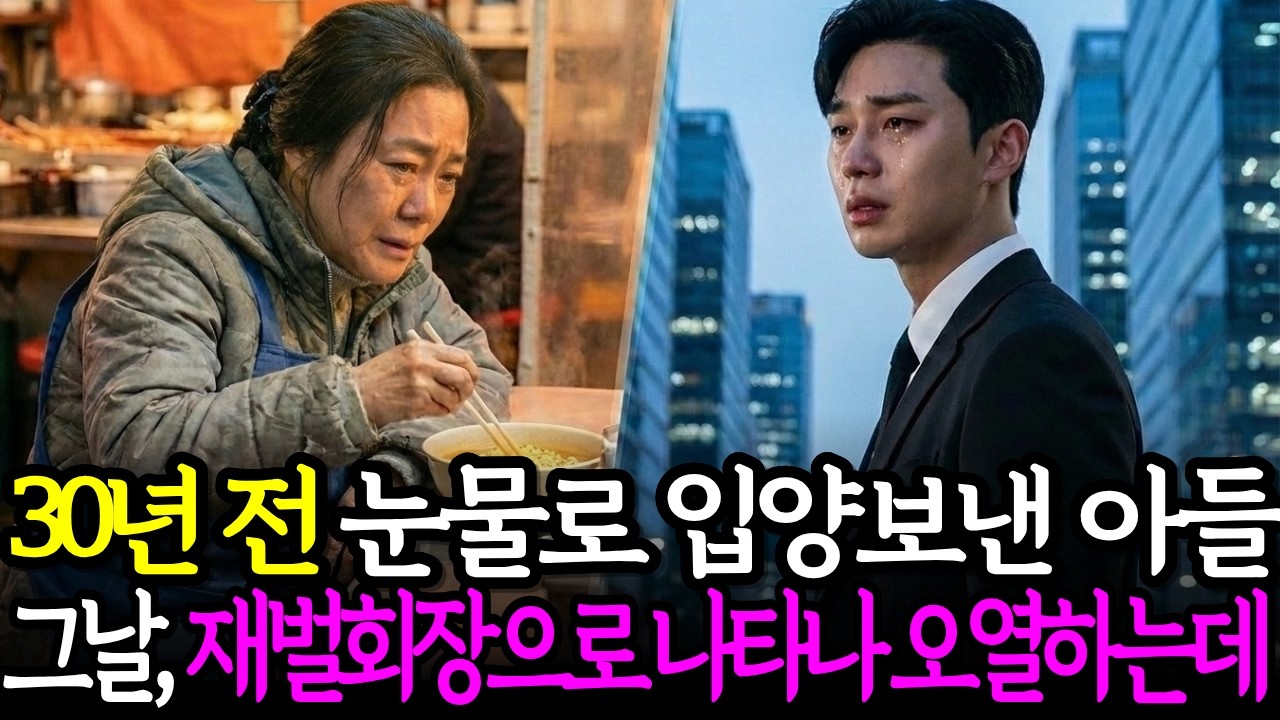 30년 전 눈물로 입양보낸 아들..그날, 재벌회장으로 나타나 무릎꿇고 오열하는데
