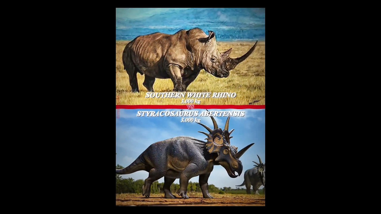 Styracosaurus vs Rhino 