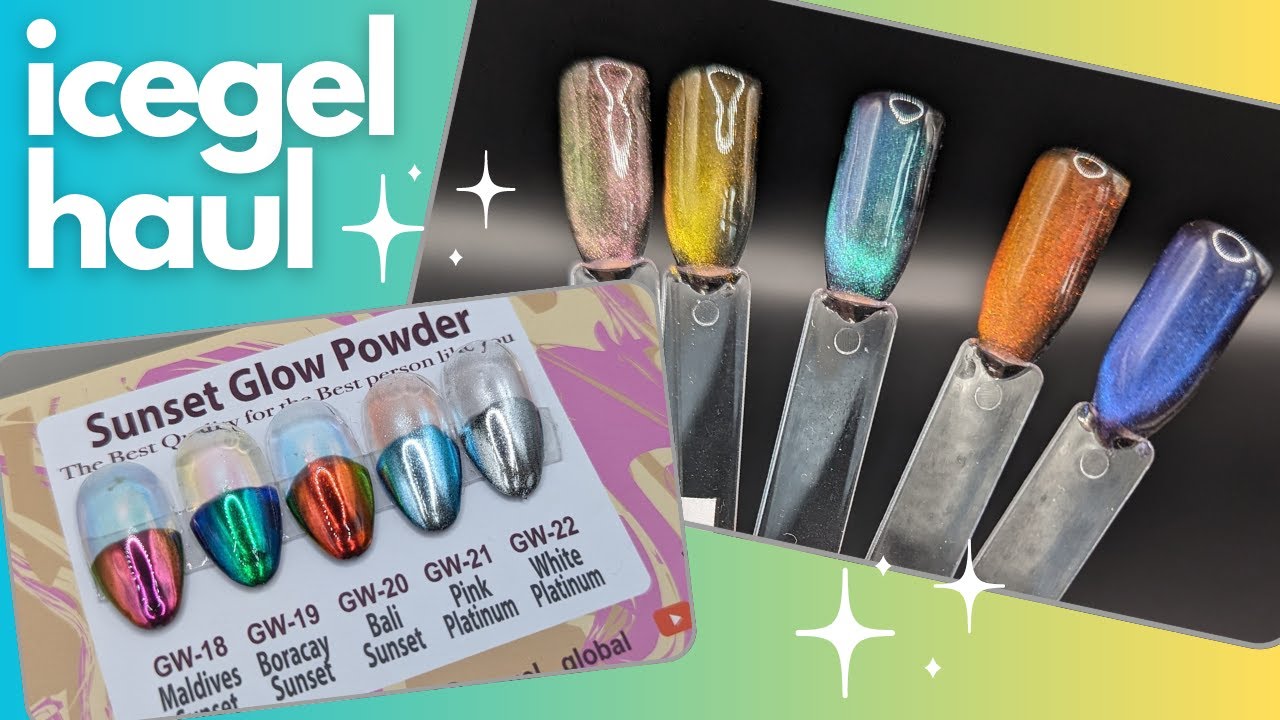 😍 most beautiful chrome + cat-eye 😍 icegel sunset glow chrome + star galaxy prism/ @nashlynails7283