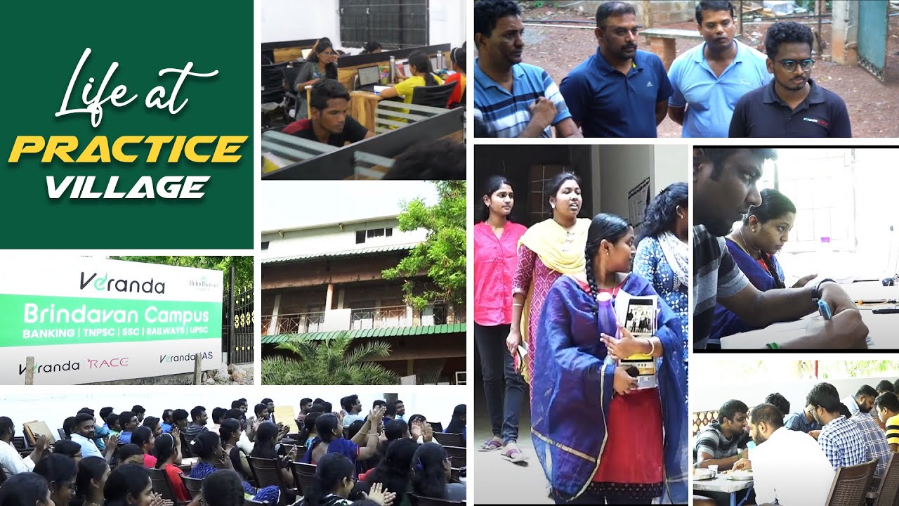 Life at Practice Village 😍 | Brindhavan campus | TNPSC , Bank , SSC , Railways | Veranda Race