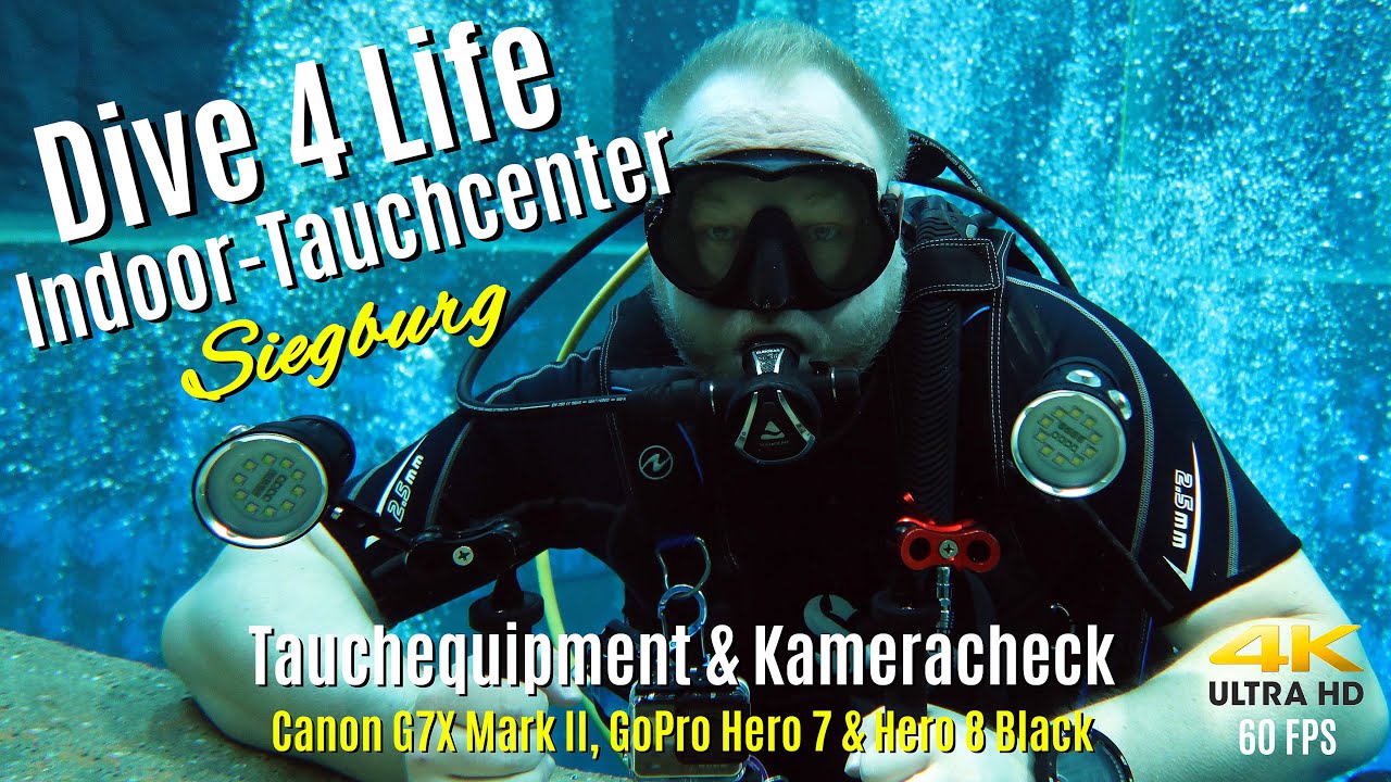 Dive 4 Life Indoortauchcenter Siegburg - Equipment & Kamera Check 4K/60FPS 🤿 2020