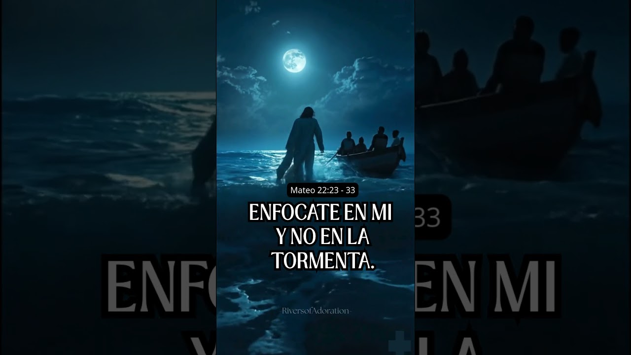 Camina sobre tu tormenta 🌊✨ #Fe #Motivacion