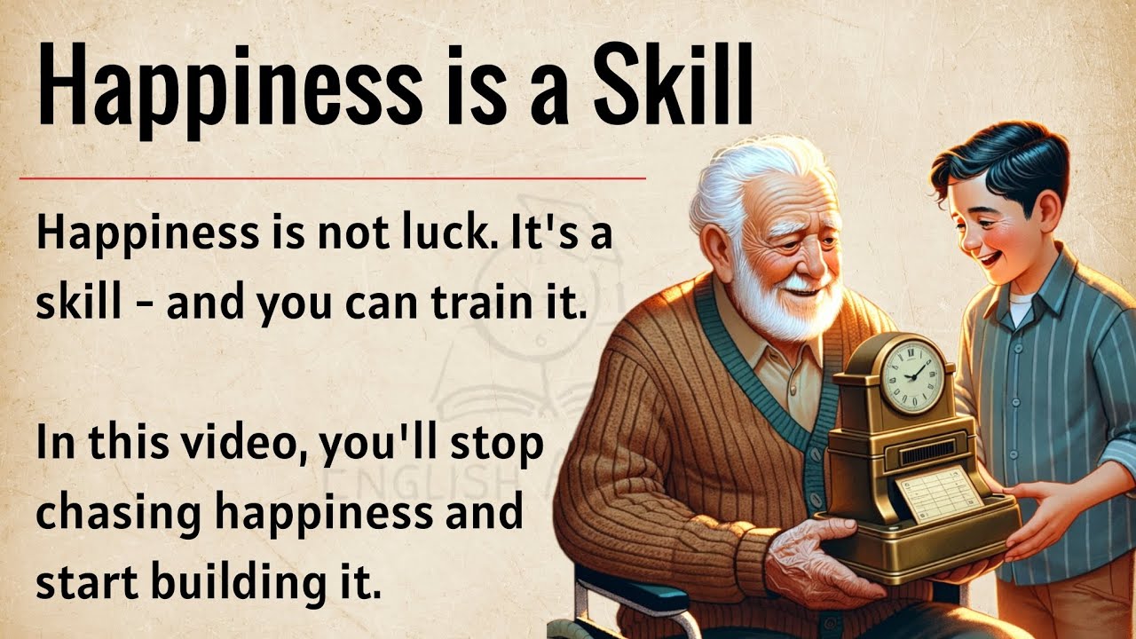 Happiness is a Skill - And You Can Learn It || Graded Reader || Improve Your English ✅️ 
