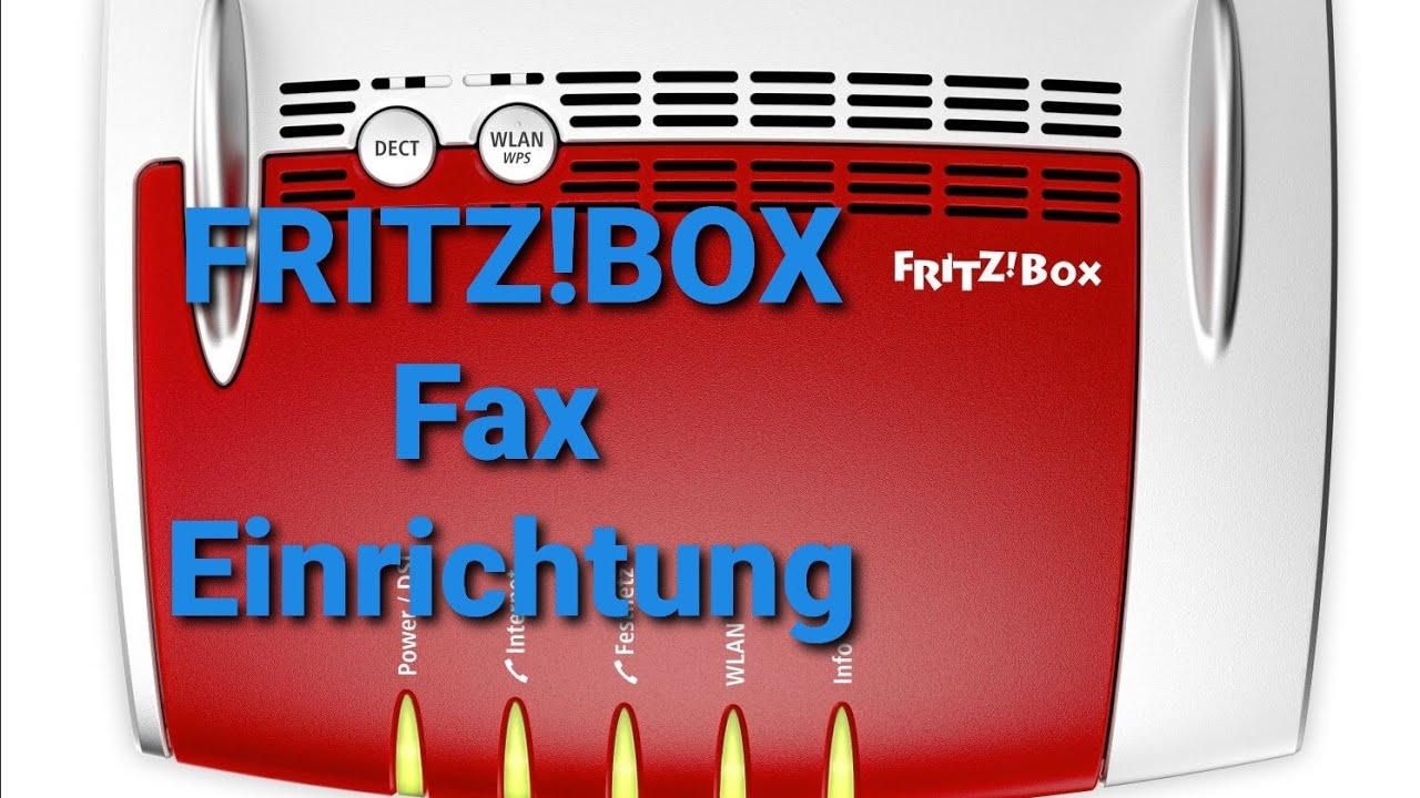 Fritz!Box Fax Funktion einrichten
