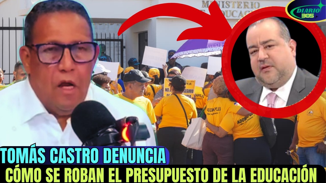 ESCANDALO EN EDUCACION. Tomas Castro REVELA como y QUIENES  se  Roban el DINERO de ese Ministerio.