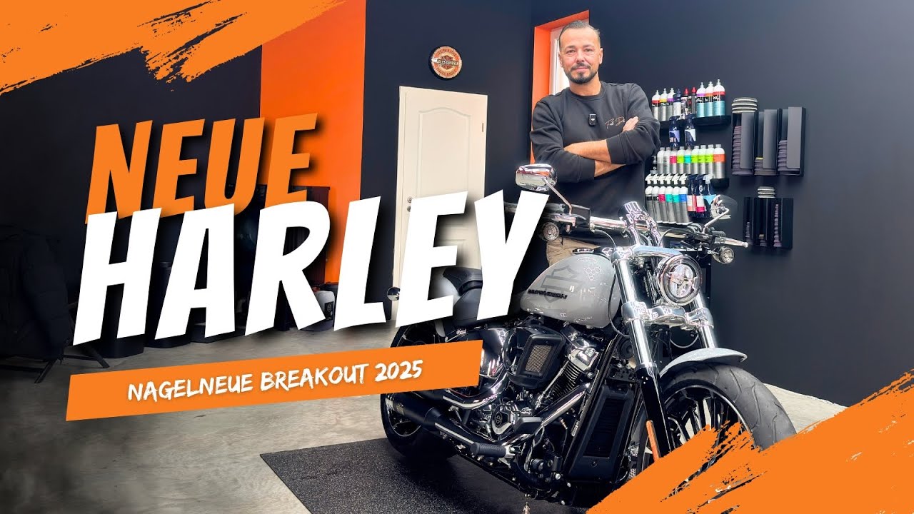 Harley Davidson Breakout mit 80km wird mit einer Keramik versiegelt