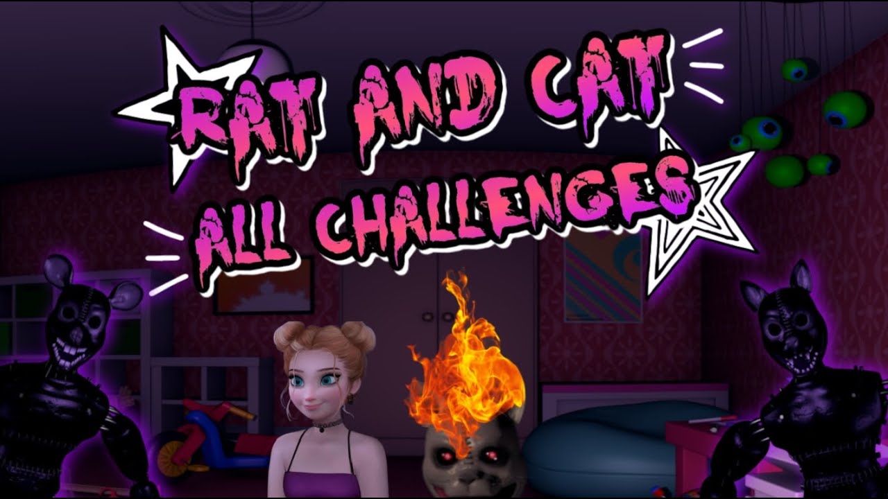 Rat & Cat All Challenges Complete! FNAC 3 Custom Night