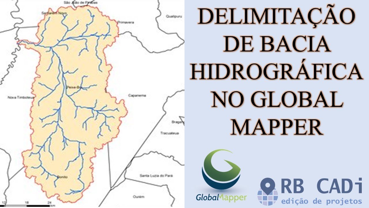 Delimitação de Bacia Hidrográfica no Global Mapper