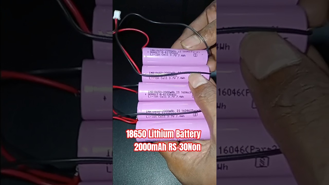 3.7 Volt 18650 2000mAh Lithium Battery Price Only 30Non #price #18650  #battery #2000mah #shorts