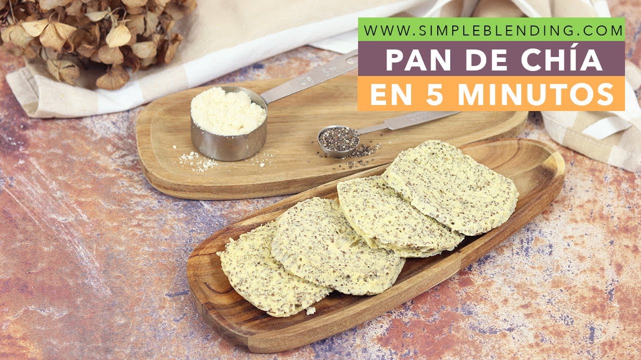 EL MEJOR PAN DE CHÍA EN 5 MINUTOS | Pan de chía cetogénico rápido en microondas
