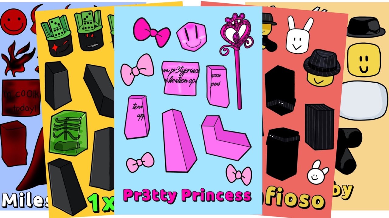 Roblox forsaken diysticker- gubby, 1x1x1x1, C00lKIDD, pretty princess, mafioso #sticker  #forsaken