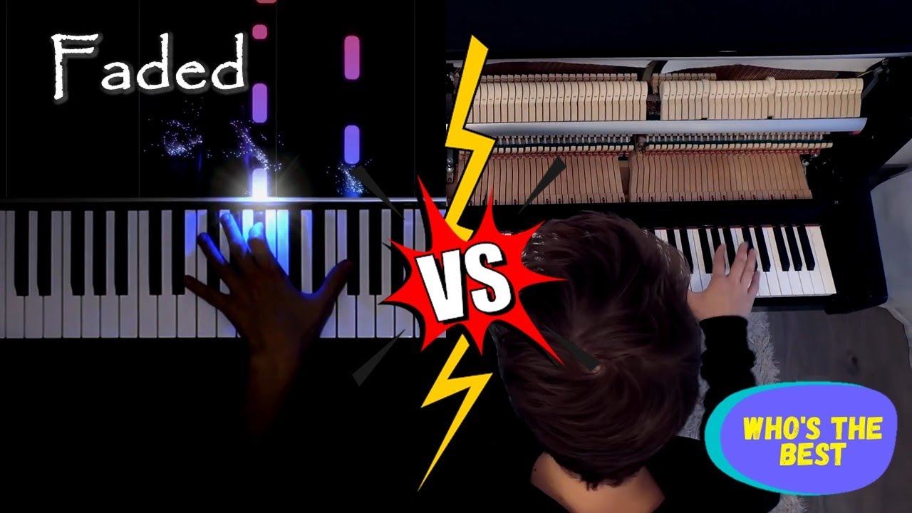 Peter Buka vs Rousseau - Alan Walker - Faded (Piano cover)
