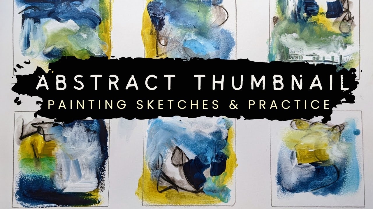 Эскизы абстрактной живописи | Практические упражнения #abstractpainting #paintingsketch