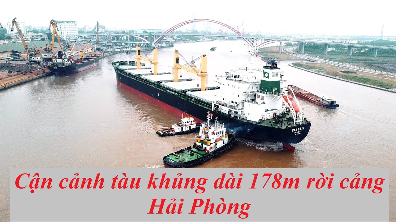 Cận cảnh Tàu hàng khủng tại cảng Hải Phòng  #HP12