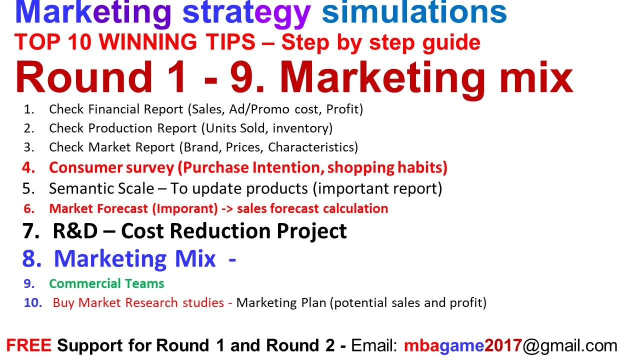 Markstrat guide - Round 1 - Tip 9 - How to win Markstrat - Top 10 Winning Tips