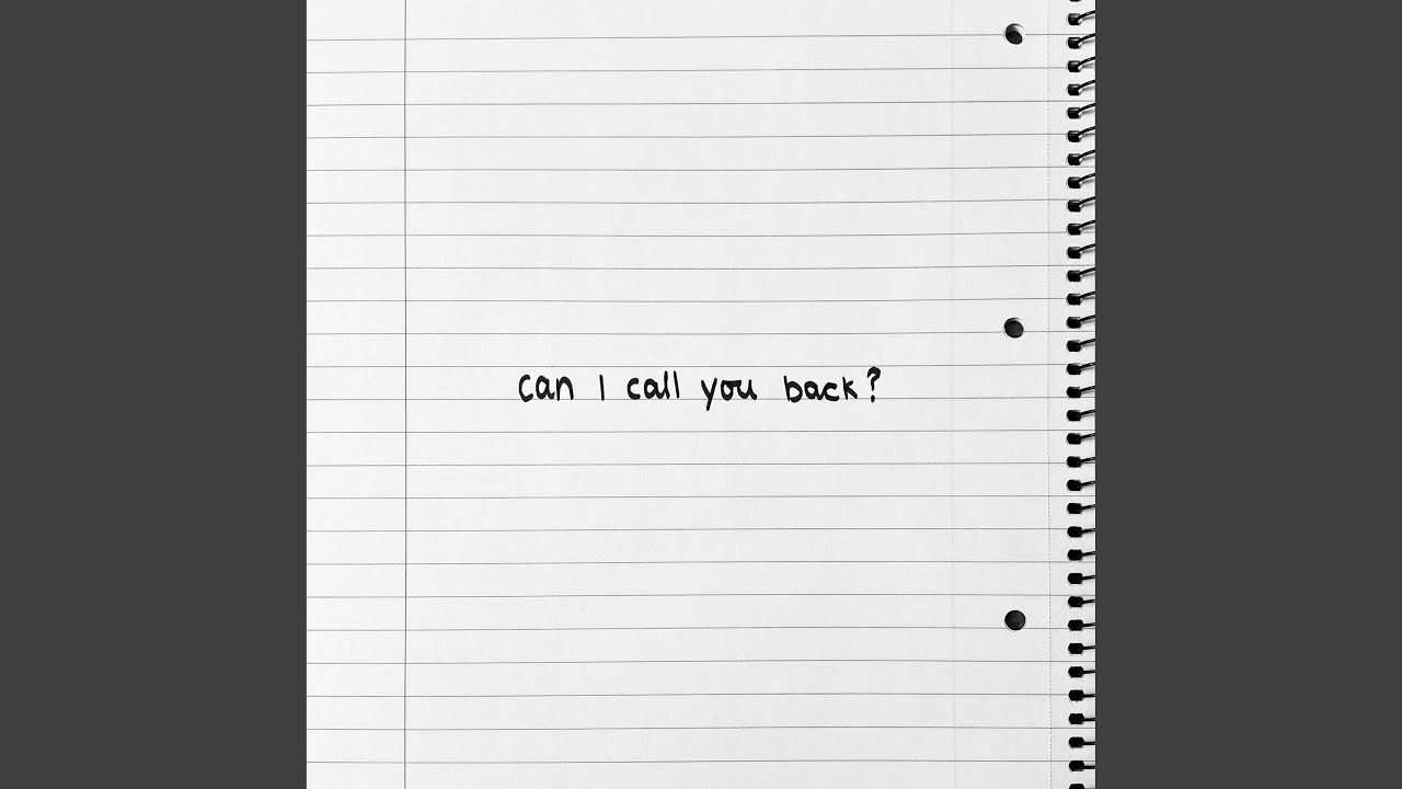 Can I call you back? (feat. Thorbj&oslash;rn Fr&oslash;land)