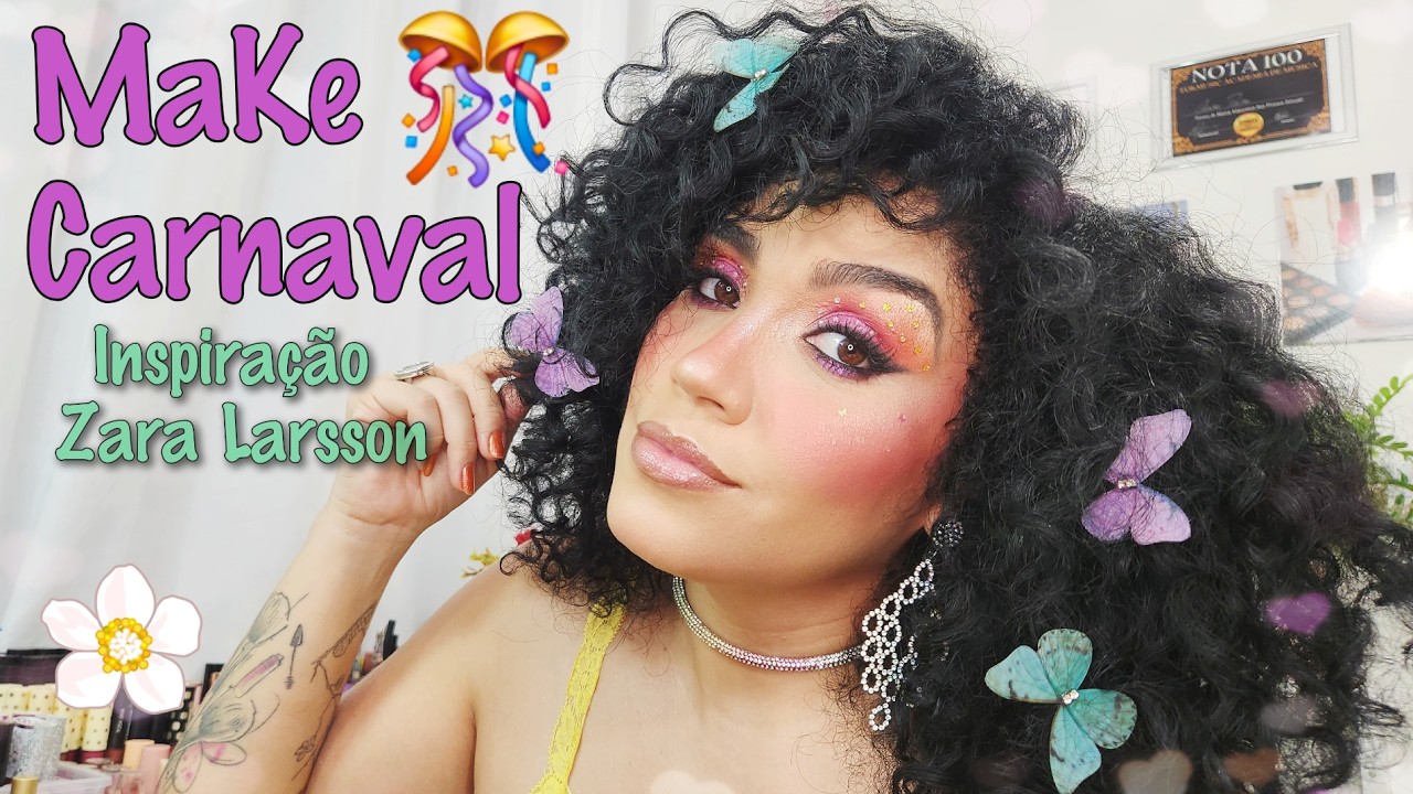 Maquiagem de Carnaval Inspirada na Zara Larsson  #maquiagem #maquiagemdecarnaval #makeup
