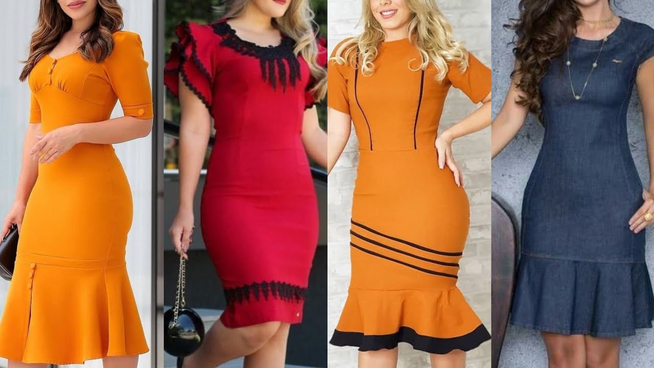 new Hollywood collection new arrival pep hum bodycon sheath dress for girls formal business dress