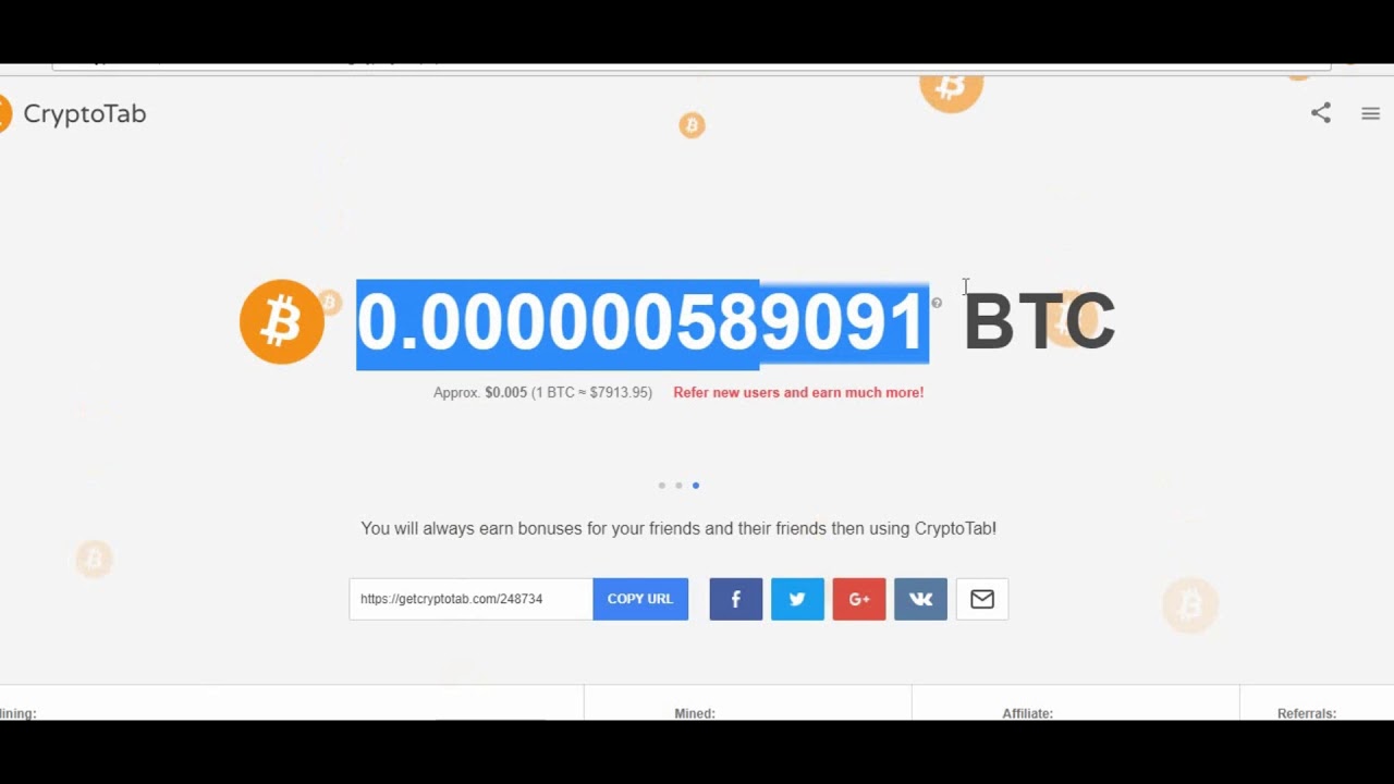 Google Chrome Extension mine bitcoins