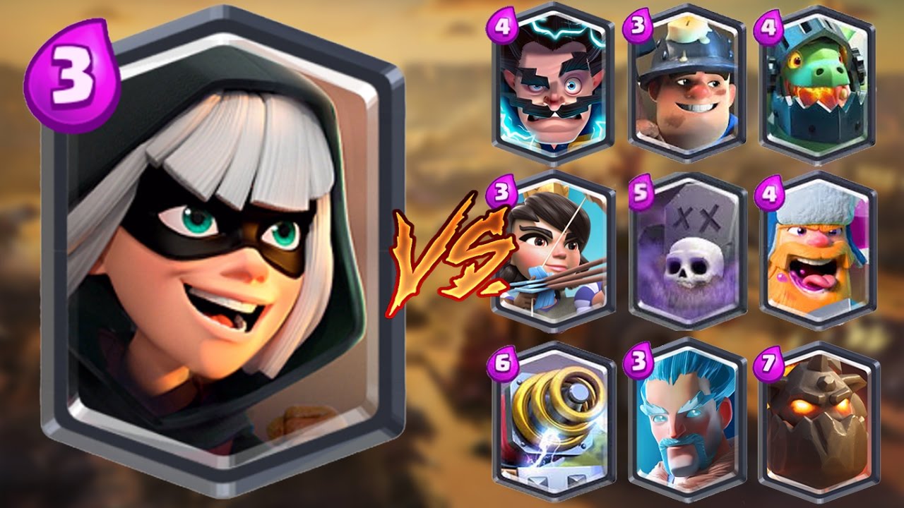 Bandit vs All Cards in Clash Royale | Bandit Gameplay