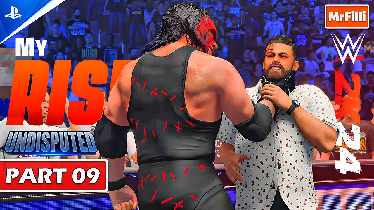 WWE 2K24 - MyRise UNDISPUTED | Kane Interference | Part 09 | PS5 [4K HDR 60FPS] No Commentary
