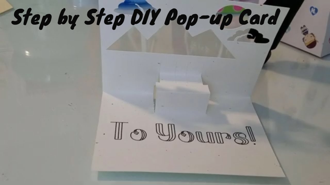 Step by Step DIY Pop-up Card Cricut Tutorial