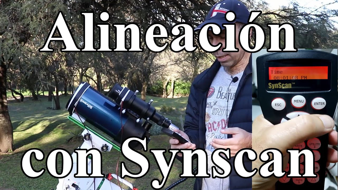 Paso a paso, como alinear utilizando mando Synscan