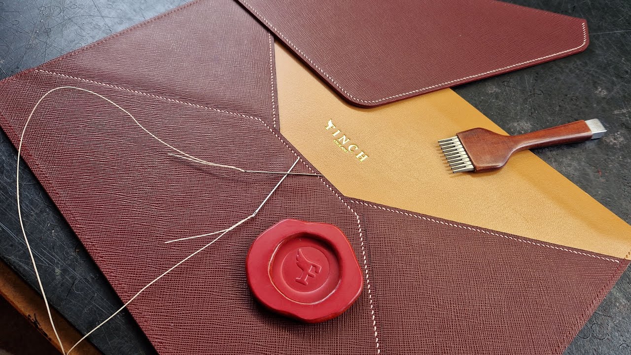 Leather Envelope Folder. Leathercraft Tips & Tricks!