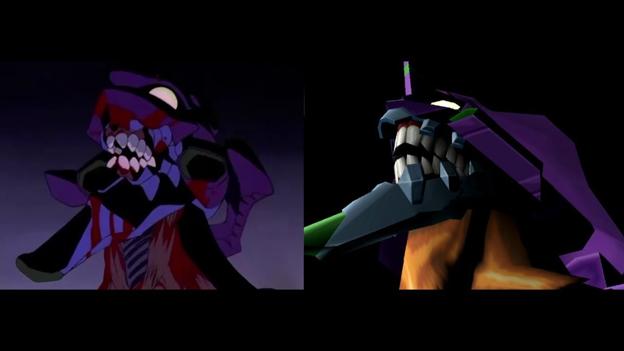 Eva 01 Berserk comparación entre neon genesis evangelion y evangelion 64