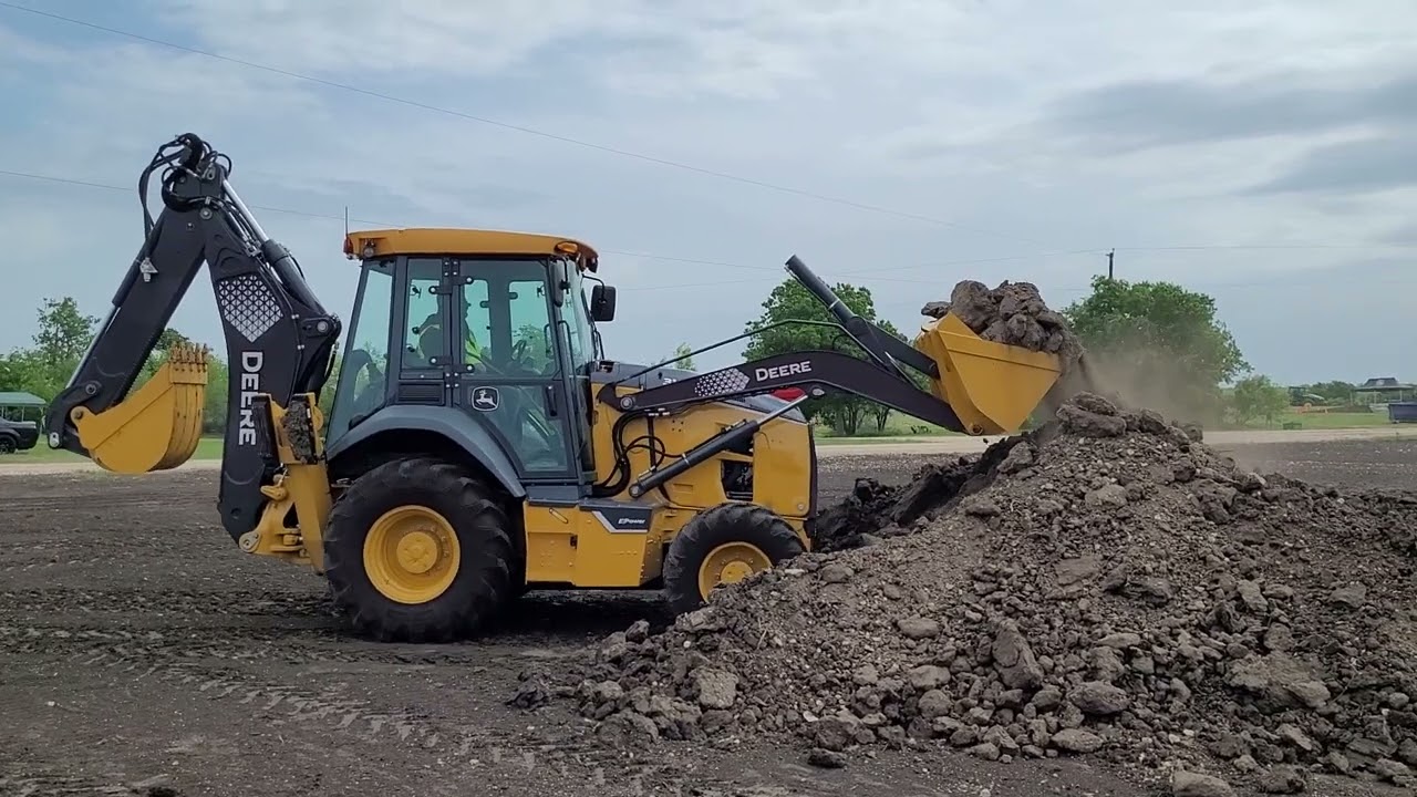 John Deere Tech Summit - Electric Backhoe Demo