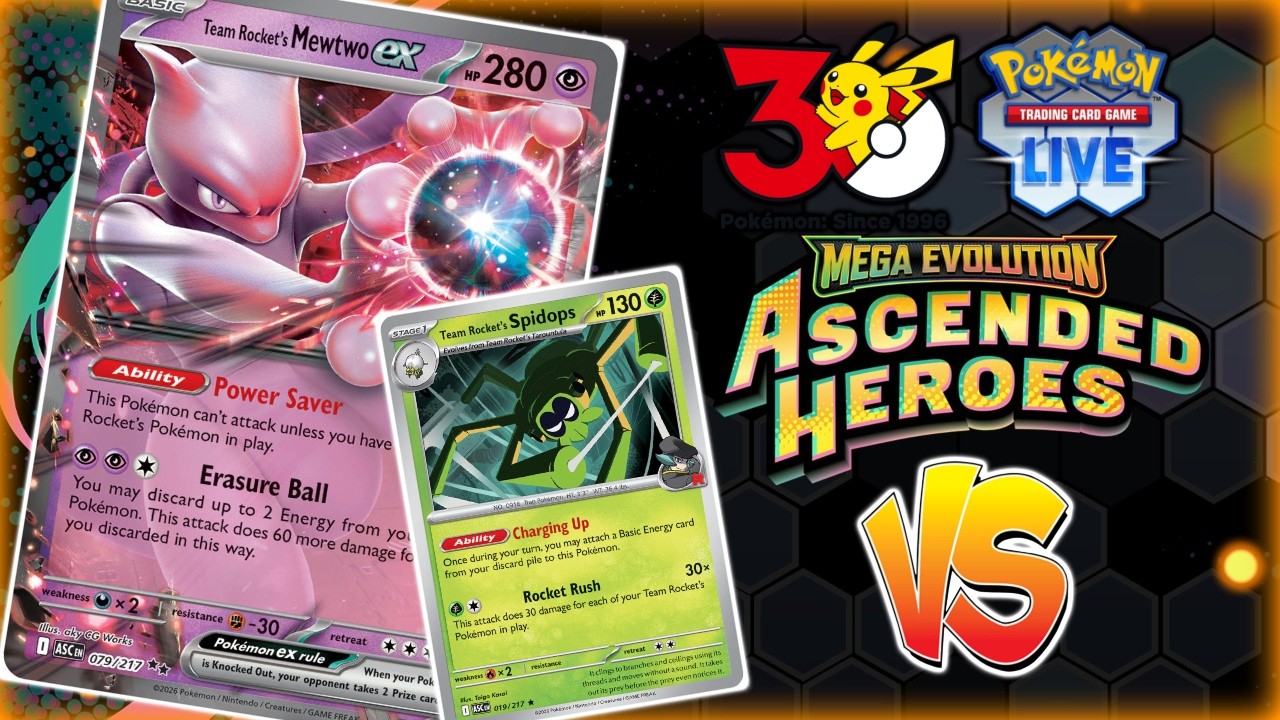 GBL Practice with TR Mewtwo ex ft. Spidops - Pokémon TCG LIVE Matches