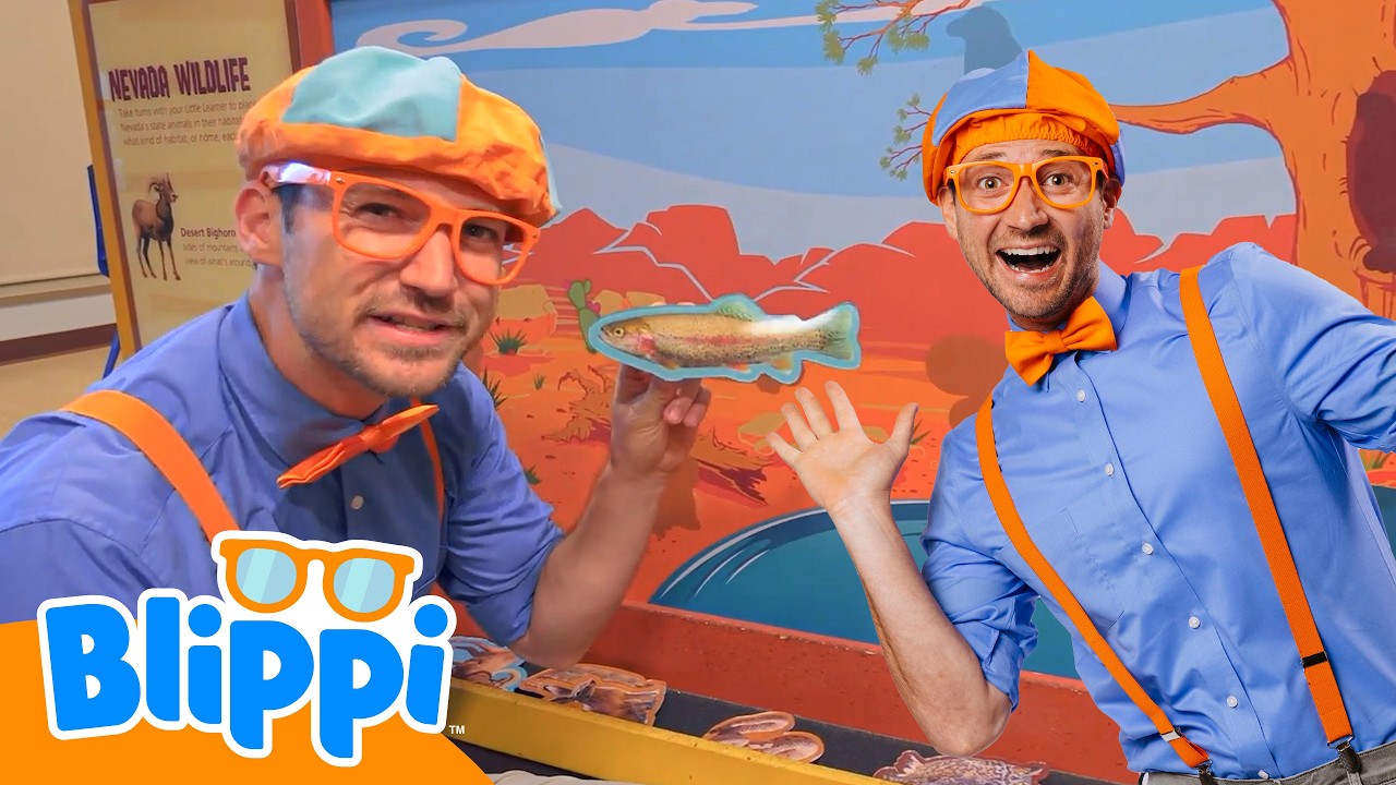 Blippi aprende en el Museo de los Niños | Videos educativos para niños pequeños